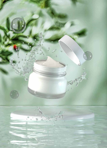 C4D美容海報(bào)背景模型