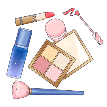 美容海報(bào)元素化妝用品護(hù)膚美容精華