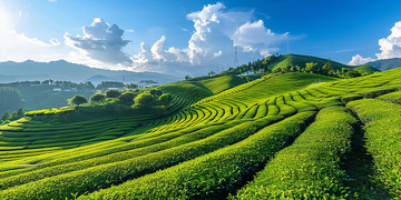 茶叶基地实拍风景