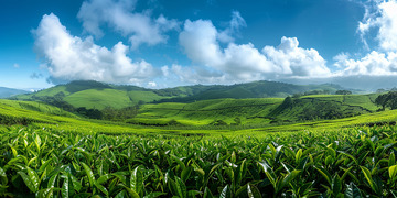 实拍茶园风光