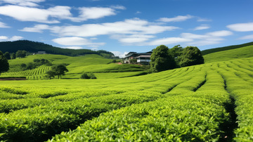 茶园实拍风景