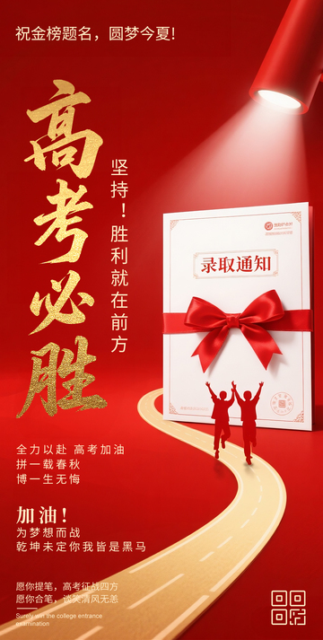 高考必勝加油海報(bào)2