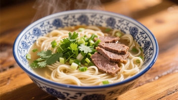 热气腾腾的牛肉面7