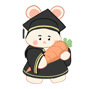 學(xué)士服兔兔1
