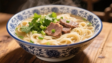 中国传统美食兰州拉面