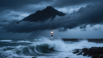 海岸風(fēng)暴洶涌圖4