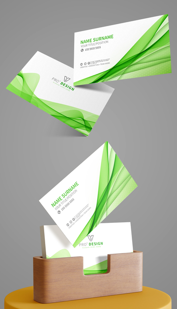 綠色醫(yī)療企業(yè)名片模板