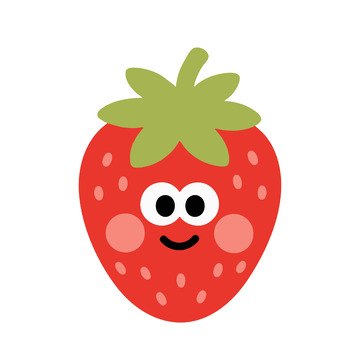 草莓卡通頭像素材