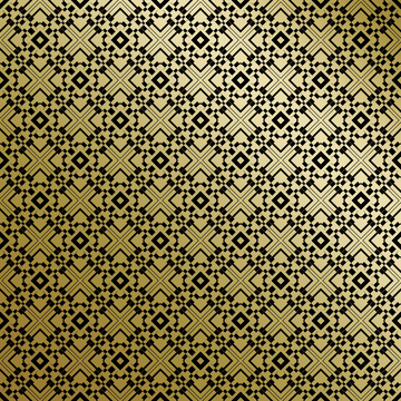 黑金中式幾何花紋背景圖8