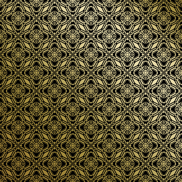 黑金中式幾何花紋背景圖79