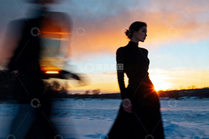 高清大圖下載【趣麥麥圖】-抓拍曼妙模糊的人影及場景4