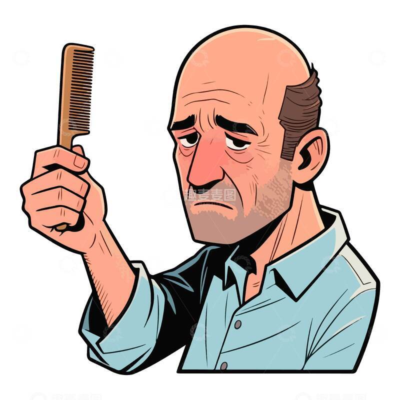 源文件下載【趣麥麥圖】-漫畫風(fēng)老年人發(fā)怒插畫素材