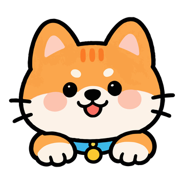 可愛卡通小狗頭像設(shè)計(jì)素材