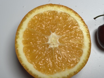 新鮮橙子切片特寫攝影2