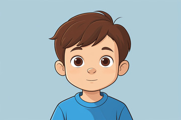 卡通男孩正面形象