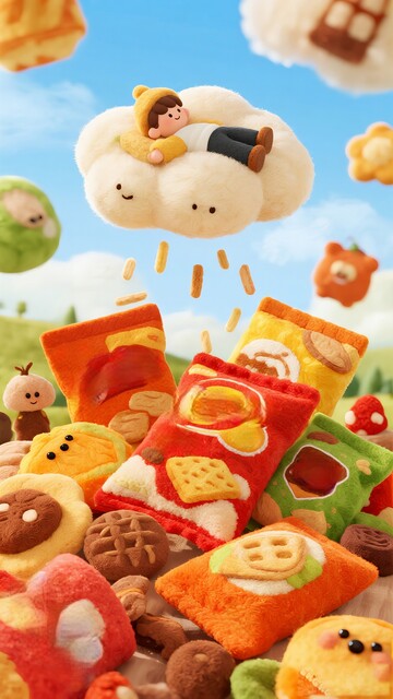 夢幻童話餅干世界插畫