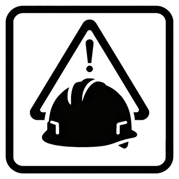 安全警示安全帽圖標