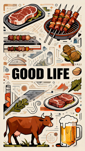 美食生活插畫(huà)設(shè)計(jì)