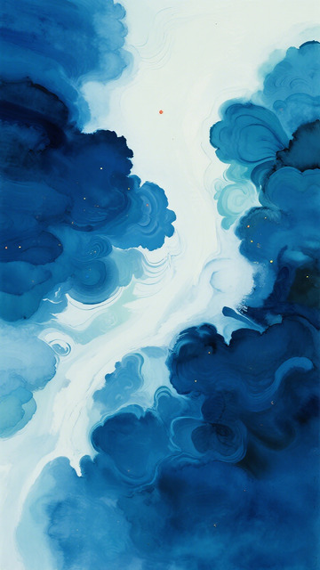 水墨抽象藝術(shù)畫(huà)作壁紙