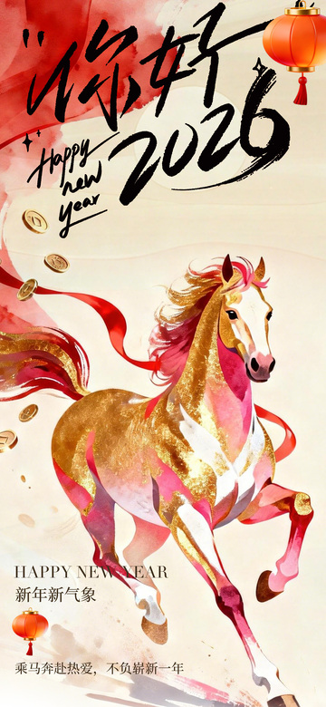 馬年新春海報(bào)設(shè)計(jì)