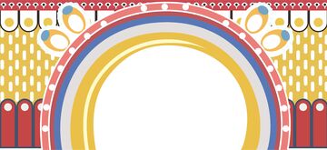 淘氣堡01彩虹圓形裝飾圖案背景設(shè)計(jì)