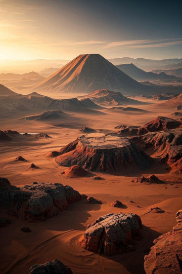 壯麗沙漠景觀全景