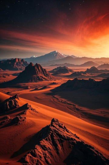 沙漠自然風光全景