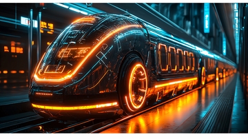 未來科技感列車