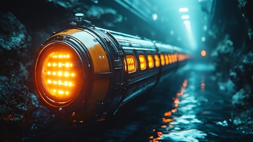 科幻風格未來列車