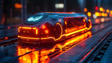 未來科技感列車