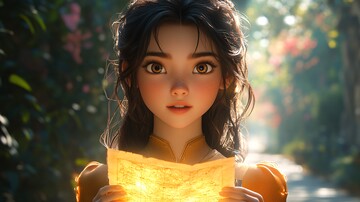 智慧少女與發(fā)光地圖1