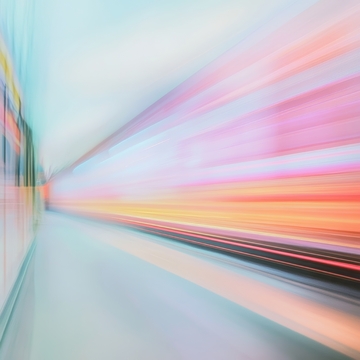 高速列車的動態(tài)模糊影像