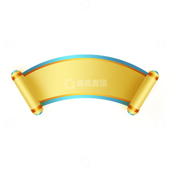 源文件下载【趣麦麦图】手绘国潮风端午渐变卷轴边框元素