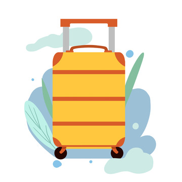 假期旅行旅游行李箱