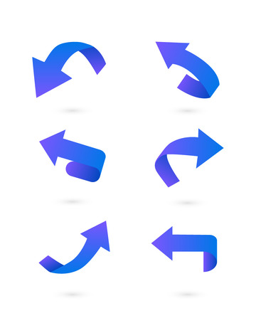 科技渐变箭头循环流程上升趋势PPT图标