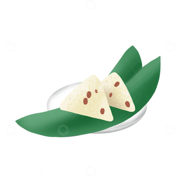 源文件下载【趣麦麦图】绿色端午节粽子插画手绘图