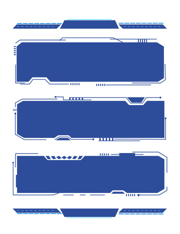 科技大数据互联网商务标题栏线条边框