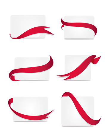 欧式红色丝绸彩带丝带标签横幅礼物装饰