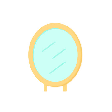 家具居家摆件手绘镜子