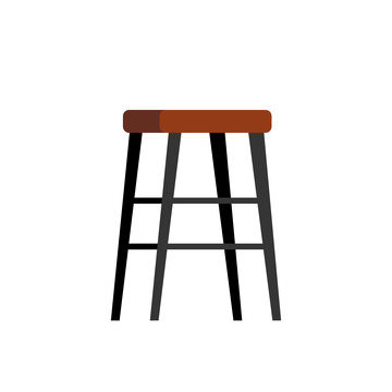 高椅子家具居家摆件手绘