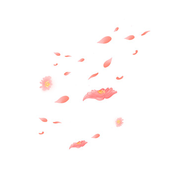 简约唯美小清新花瓣元素