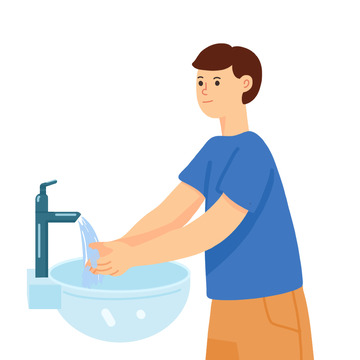 洗手爱卫生元素