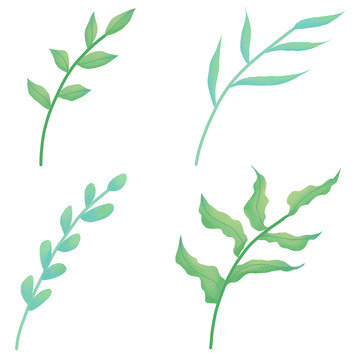 清新绿色植物装饰