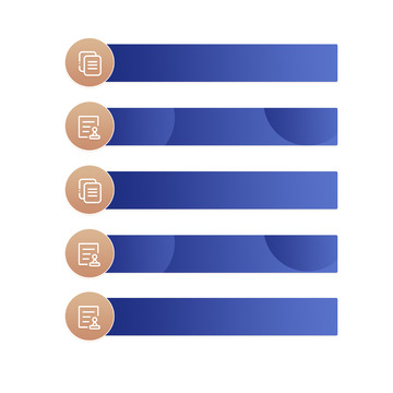 蓝金渐变纹理文字装饰框