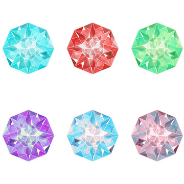 亮晶晶八边宝石