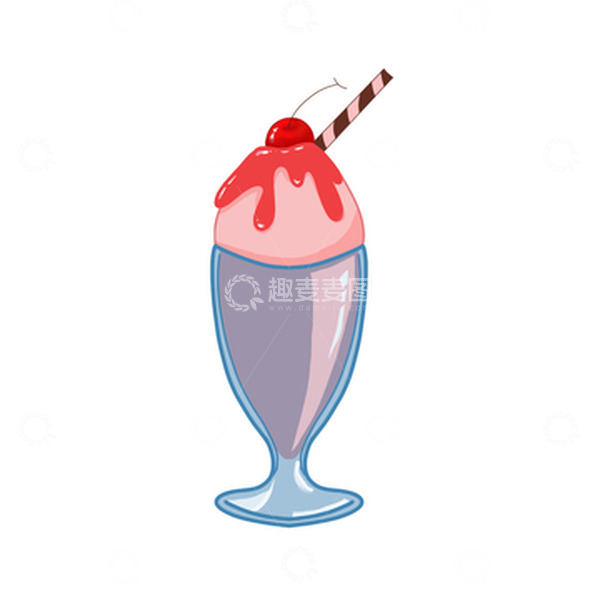 源文件下载【趣麦麦图】-夏天美食冰淇淋