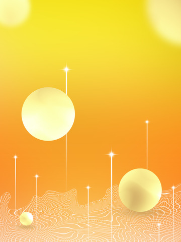 简约橙色渐变抽象线条背景