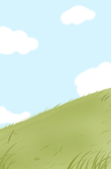 草地草坪绿色白云蓝天