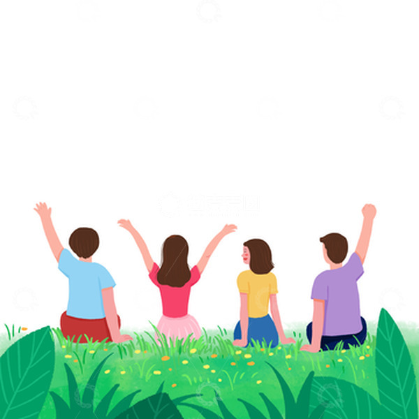 源文件下载【趣麦麦图】-好朋友青春不毕业毕业季元素