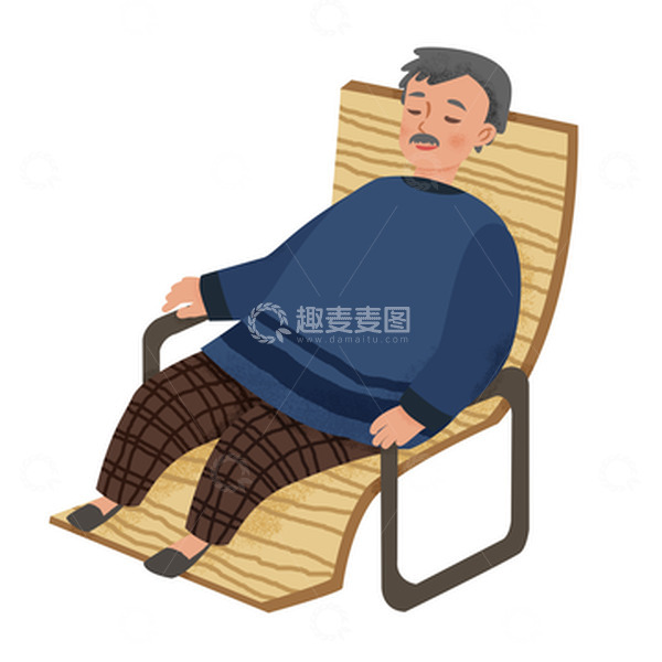 源文件下载【趣麦麦图】肌理风父亲节手绘人物元素